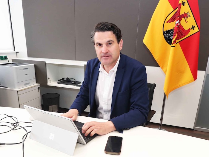 Christoph Zarits in seinem Büro. Wird er in fünf Jahren Vize-Landeshauptmann?