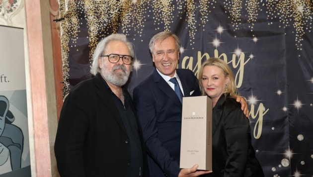 Jauk mit Lebensgefährtin und Filmemacher Thomas Roth. (Bild: Jauschowetz Christian)