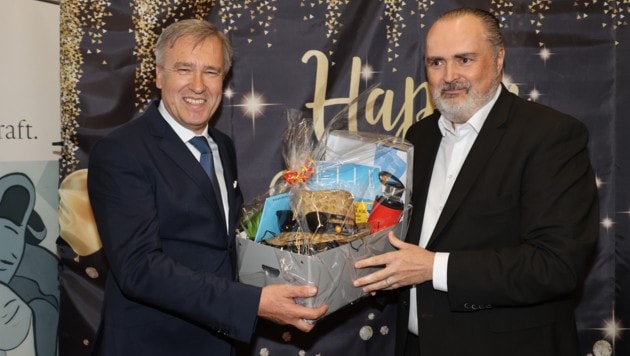 Jauk mit dem burgenländischen Landeshauptmann Hans Peter Doskozil. (Bild: Jauschowetz Christian)