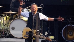 Bruce Springsteen im Vorjahr während eines Konzerts im Wembley Stadium