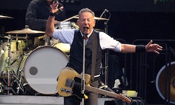 Bruce Springsteen im Vorjahr während eines Konzerts im Wembley Stadium