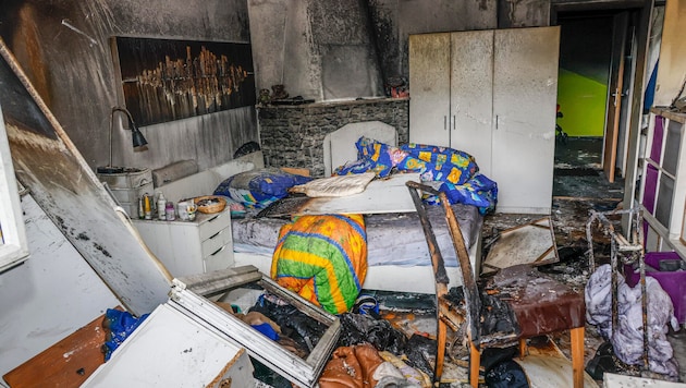 Das blieb nach dem Brand übrig.