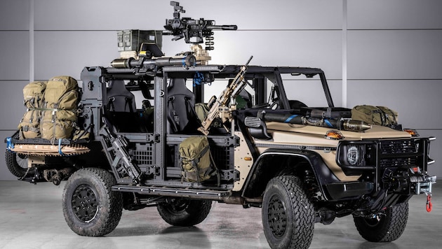 Der „Caracal“ von Rheinmetall basiert auf dem in Graz gebauten Mercedes G.