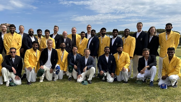 Beim Cricketspiel gegen den Vatikan waren viele Nationen am Feld.