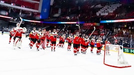 Österreichs Eishockey-Team ist bereit für Slowenien. (Bild: GEPA)