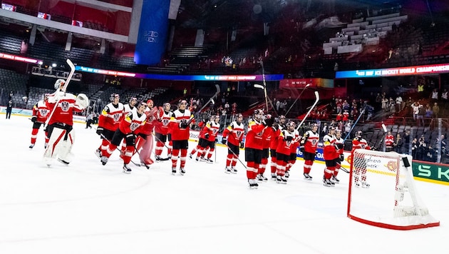 Österreichs Eishockey-Team ist bereit für Slowenien.