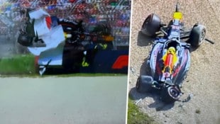 Yuki Tsunoda krachte mit rund 200 km/h in die Bande.