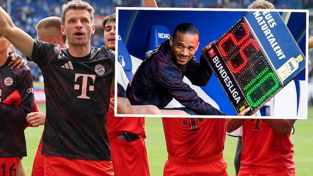 Thomas Müller fühlte sich von Leroy Sane bestens unterhalten.