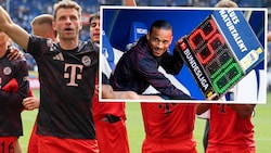 Thomas Müller fühlte sich von Leroy Sane bestens unterhalten. (Bild: GEPA)