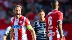 Daniel Maderner jubelt mit dem GAK (Bild: GEPA)