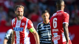 Daniel Maderner jubelt mit dem GAK (Bild: GEPA)