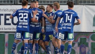 Welche Spieler jubeln auch in der neuen Bundesliga-Saison für Hartberg? (Bild: GEPA)