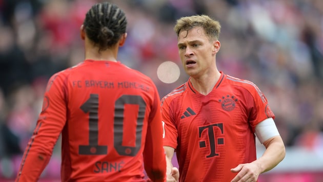Spielen Leroy Sane und Joshua Kimmich (rechts) weiterhin beim FC Bayern zusammen?