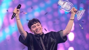 Er war die Nachtigall unter den Krähen und somit verdienter Sieger des Eurovision Song Contest: der Countertenor JJ. Jetzt wird es für den ORF allerdings teuer. (Bild: AP/Martin Meissner)