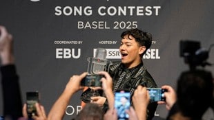 JJ gewann in Basel sensationell den Eurovision Song Contest. (Bild: AP/Martin Meissner)