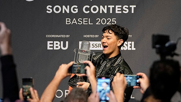 JJ gewann in Basel sensationell den Eurovision Song Contest. (Bild: AP/Martin Meissner)