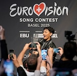 JJ gewann in Basel sensationell den Eurovision Song Contest. (Bild: AP/Martin Meissner)
