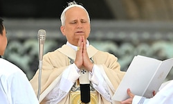Papst Leo XIV. in der Messe zu seiner Amtseinführung