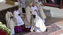 Papst Leo XIV. bei seiner feierlichen Amtseinführung (Bild: Imre Antal)