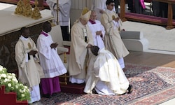Papst Leo XIV. bei seiner feierlichen Amtseinführung