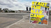 Noch ist es ruhig in St. Marx. In ein paar Tagen soll hier ein Protestcamp entstehen.