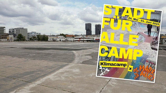 Noch ist es ruhig in St. Marx. In ein paar Tagen soll hier ein Protestcamp entstehen. 