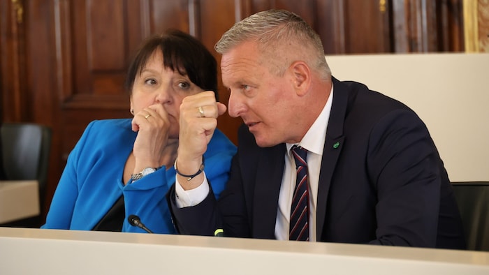 Sind grundsätzlich für eine Grazer Bewerbung: LH Mario Kunasek und Stellvertreterin Manuela Khom.