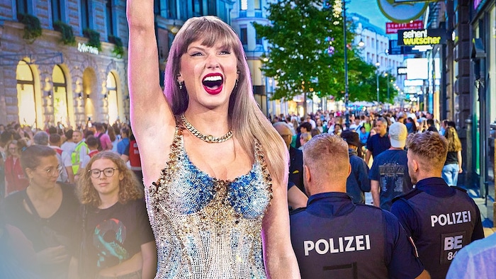 Bei den Taylor Swift Konzerten im vergangenen Sommer war das Polizeiaufgebot groß. Ähnlich wird es beim ESC nötig sein. 
