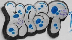 Illegale Graffitis in Purkersdorf. (Bild: LPD NÖ)
