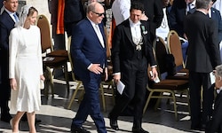 Fürstin Charlène bei der Amtseinführung von Papst Leo XIV.