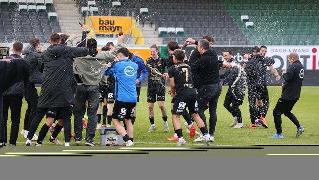Zuvor hatte Wels am Rasen noch den Regionalliga-Mitte-Meistertitel und Zweitliga-Aufstieg ...