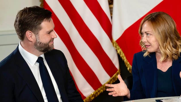 US-Vizepräsident JD Vance und Italiens Ministerpräsidentin Giorgia Meloni