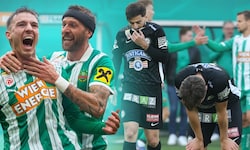 Rapid jubelt in Hütteldorf – sehr zum Leidwesen des SK Sturm.