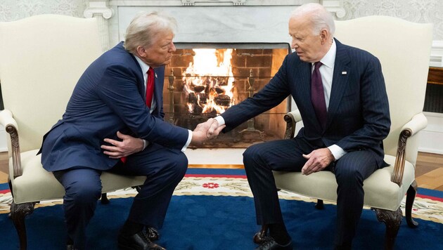 Als dieses Bild entstand, war noch Joe Biden der US-Präsident.