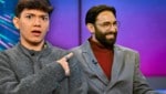 Die beiden Song-Contest-Gewinner JJ und Conchita Wurst im Talk mit Andi Knoll  (Bild: Krone KREATIV/ORF/Thomas Ramstorfer)