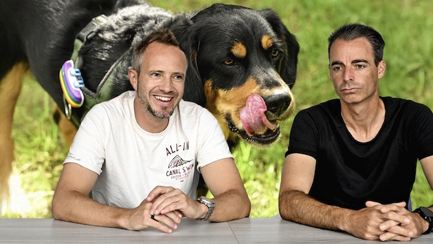 Michael Hurnaus (li.) und Wolfgang Reisinger (re.) führen den Tracker-Spezialisten Tractive, der auf knapp 280 Mitarbeiter gewachsen ist.