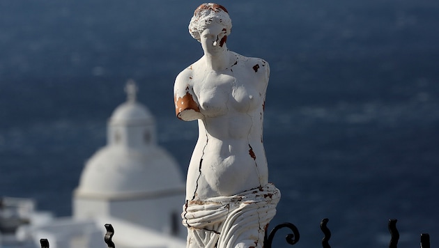 Seit Ende Jänner werden immer wieder kleinere Beben auf griechischen Inseln (im Bild Santorin) registriert.