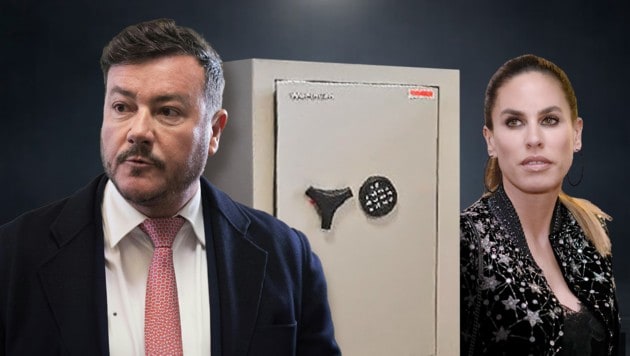 Pleitier Benko will vom Tresor seiner Ehefrau Nathalie anfangs nichts gewusst haben. (Bild: Krone KREATIV/IMAGO/VISTAPRESS / G. Chlebarov, EXPA/APA/picturedesk.com, zVg., stock.adobe.com)