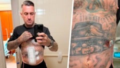 Carey Hart, der Ehemann von Sängerin Pink, hatte einen schlimmen Trainingsunfall.  (Bild: Krone KREATIV/www.instagram.com/hartluck)