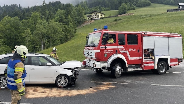 Die Freiwillige Feuerwehr Scheffau übernahm die Aufräumarbeiten. 