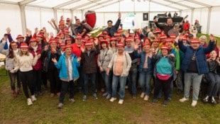 Top-Stimmung herrschte bei den treuen Fans bei der musikalischen Wanderung in Gerasdorf bei ...