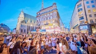 Ob der ESC in Wien ausgetragen wird oder nicht – die City wird so und so voll sein, denn an jeder Ecke wir es Public Viewings geben. (Bild: Alexander Tuma)