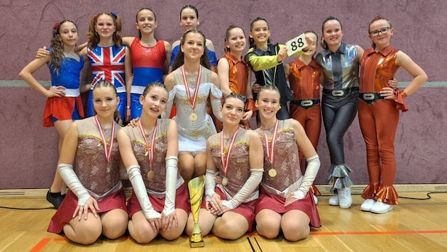 Strahlende Gesichter und glänzende Medaillen: Die Hot Rock Dancers waren zufrieden. 