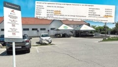 Das Kennzeichen am riesigen Tedi-Parkplatz in Baden wird automatisch erfasst. Wer länger parkt, ...