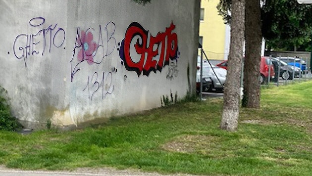 In der St. Pöltner Josefstraße haben unbekannte Sprayer ihr Unwesen getrieben und damit die Bewohner verängstigt.