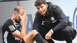 Jon Gorenc Stankovic schied gegen Rapid verletzt aus. Ob er im „Finale dahoam“ gegen den WAC spielen kann, ist offen. (Bild: GEPA)