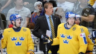 Gustafsson (M.) führte Schweden 2006 zu Gold bei Olympia und bei der A-WM (Bild: GEPA)