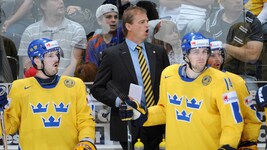 Gustafsson (M.) führte Schweden 2006 zu Gold bei Olympia und bei der A-WM (Bild: GEPA)