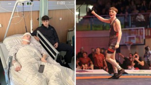 Ringer-Talent Muhamed Bektemirov denkt nach seiner OP bereits wieder an seine Rückkehr auf die Matte.  (Bild: Tröster Andreas)