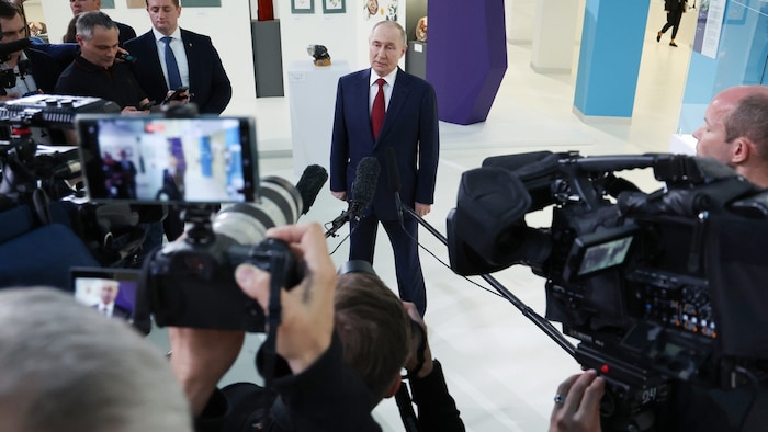Wladimir Putin bei seinem Pressetermin